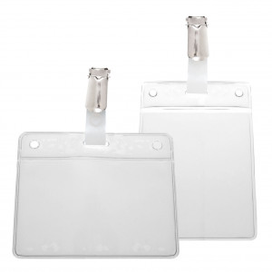 Porte-carte souple avec clip et perforation prêt-à-l'emploi | Sogedex