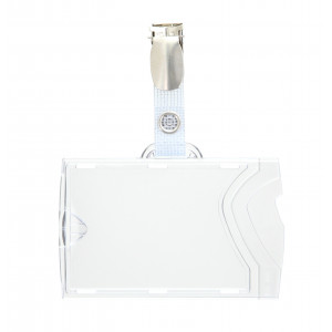 Ready-to-use rigid badge holder holder with reinforced strap | Sogedex