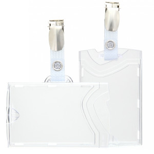 Ready-to-use rigid badge holder holder with reinforced strap | Sogedex