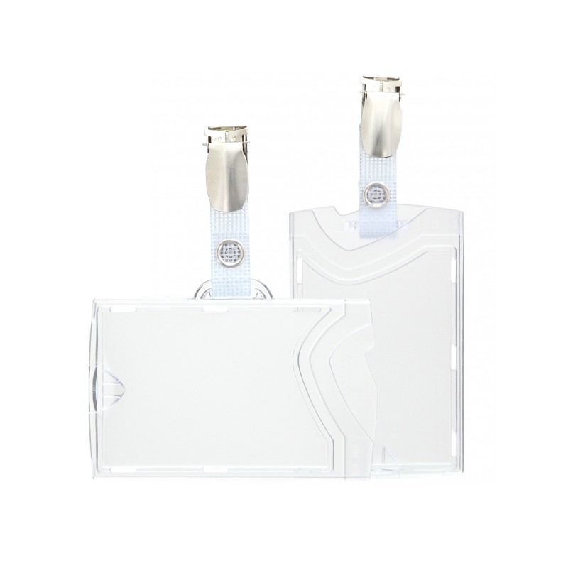 Ready-to-use rigid badge holder holder with reinforced strap | Sogedex