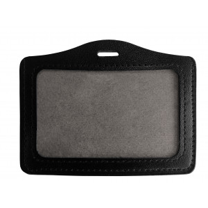 Porte-badge aspect cuir pour carte 86 X 54 mm (lot de 100)