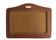 Porte-badge aspect cuir pour carte 86 X 54 mm (lot de 100)