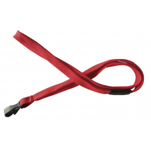 12 mm tube polyester lanyard w/ no twist hook & breakaway feature (pack of 100)