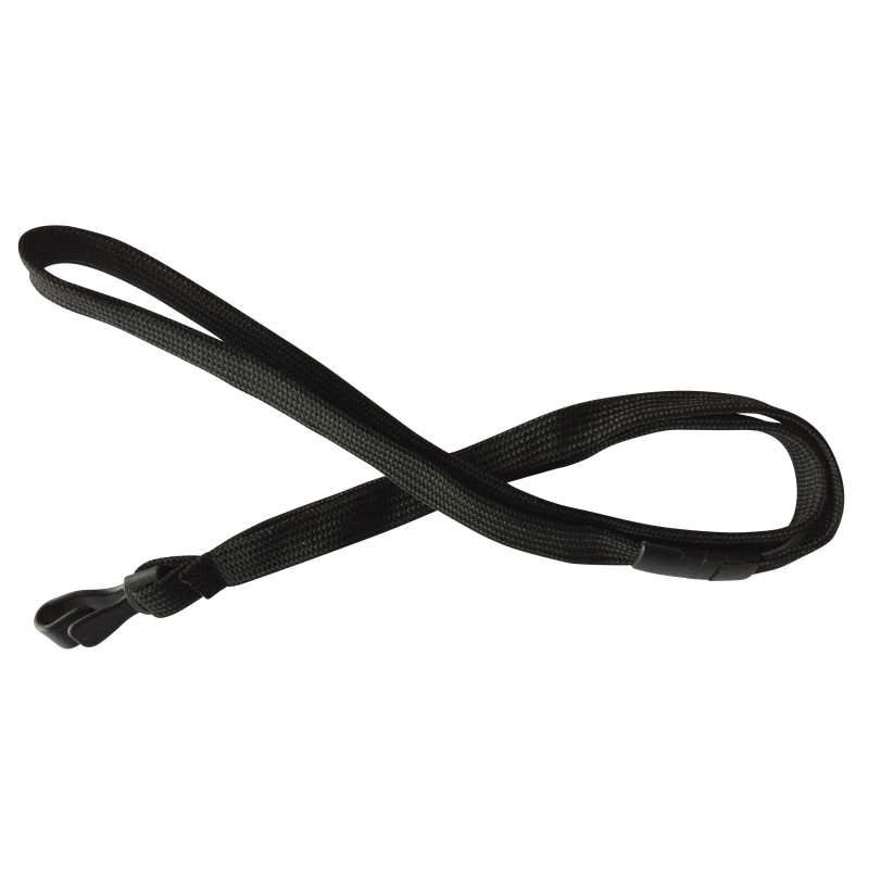 12 mm tube polyester lanyard w/ no twist hook & breakaway feature (pack of 100)