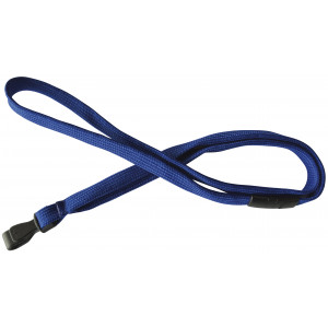 12 mm tube polyester lanyard w/ no twist hook & breakaway feature (pack of 100)