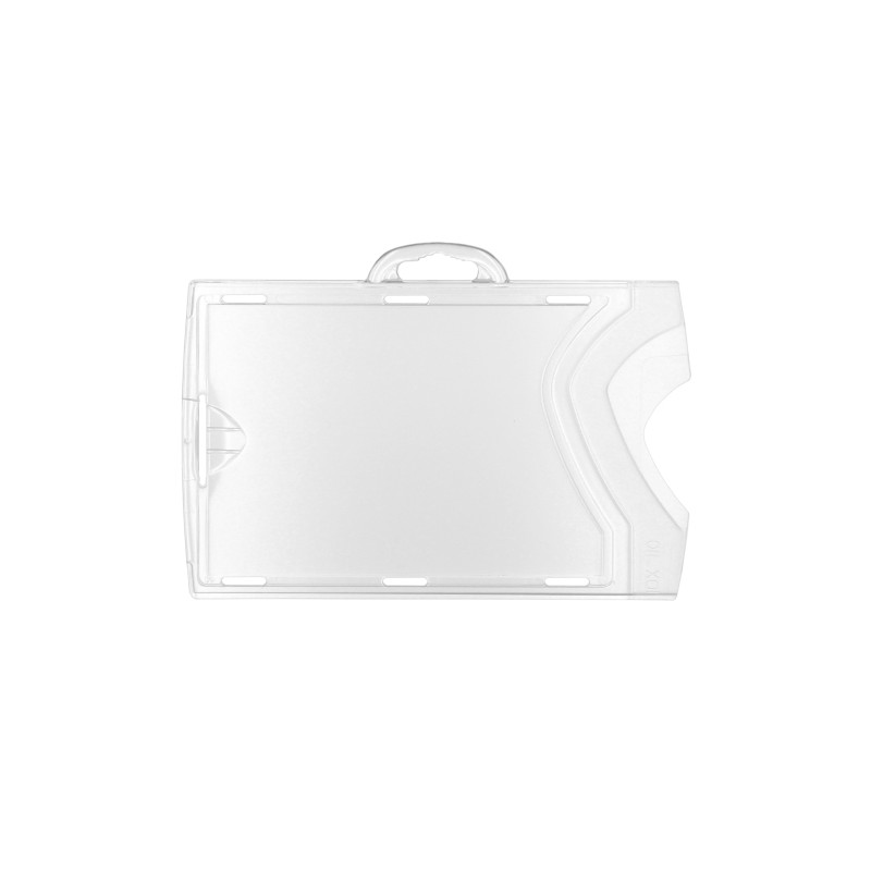 Porte badge Horizontal IDX - cristal/dépoli (lot de 10) Porte badge Horizontal IDX - cristal/dépoli (lot de 10)