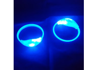 Geräusch aktivierte Leuchtarmbänder - Blau (pro Einheit)