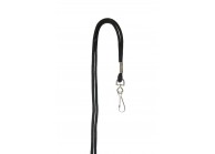Polyester round lanyard 4 mm with metal swivel hook (pack of 100)