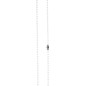 90 cm long plastic ball chain - white (pack of 100)