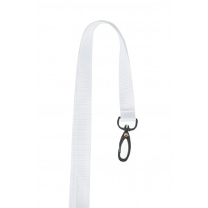 15 mm ribbed polyester lanyard with plastic hook (pack of 100)