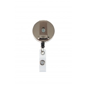 Metallic Badge Holder Reel with Reinforced Lanyard |Sogedex