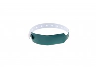 Plastic vinyl wide-face type wristband - metallic colour (pack of 100)