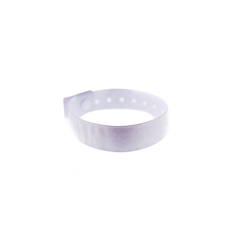 Bracelet holographique type L avec bulles (lot de 100)
