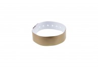 Plastic vinyl L type wristband - metallic color (pack of 100)