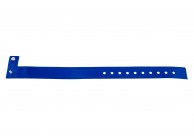 Plastic vinyl L type wristband - metallic color (pack of 100)