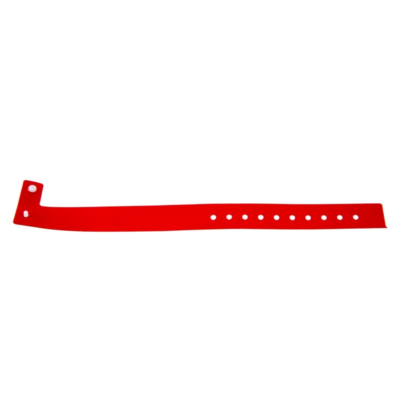 Vinyl plastic L-type wristband - glossy (pack of 100)