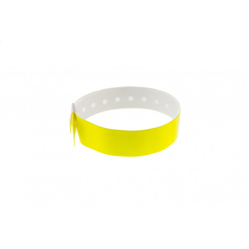 Vinyl plastic L-type wristband - glossy