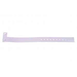 Vinyl plastic L-type wristband - matt (pack of 100)