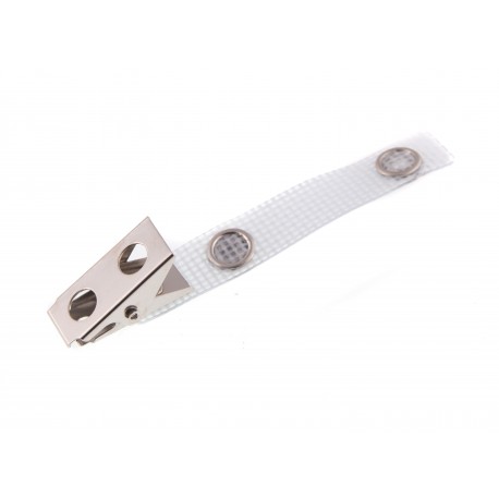 Crocodile-type clip with reinforced vinyl strap - IDS15R (pack of 100)