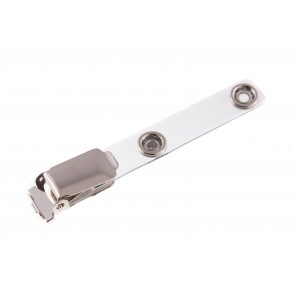 Metallic suspender clip with transparent soft strap |Sogedex