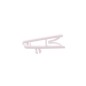 Crocodile-type clip without strap - white - IDP14 (pack of 1000)