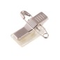 Adhesive fastener clip with metal safety pin - IDS22M (pack of 1000)