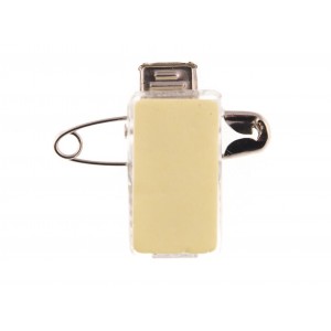 Adhesive crocodile-type clip with metal safety pin - IDS22M (pack of 100)