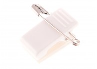 Adhesive crocodile-type clip w/ plastic safety pin - IDS22P (pack of 100)