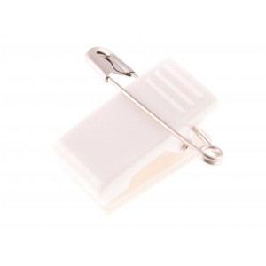 Adhesive clip with plastic fastener - Ideal for conference | Sogedex