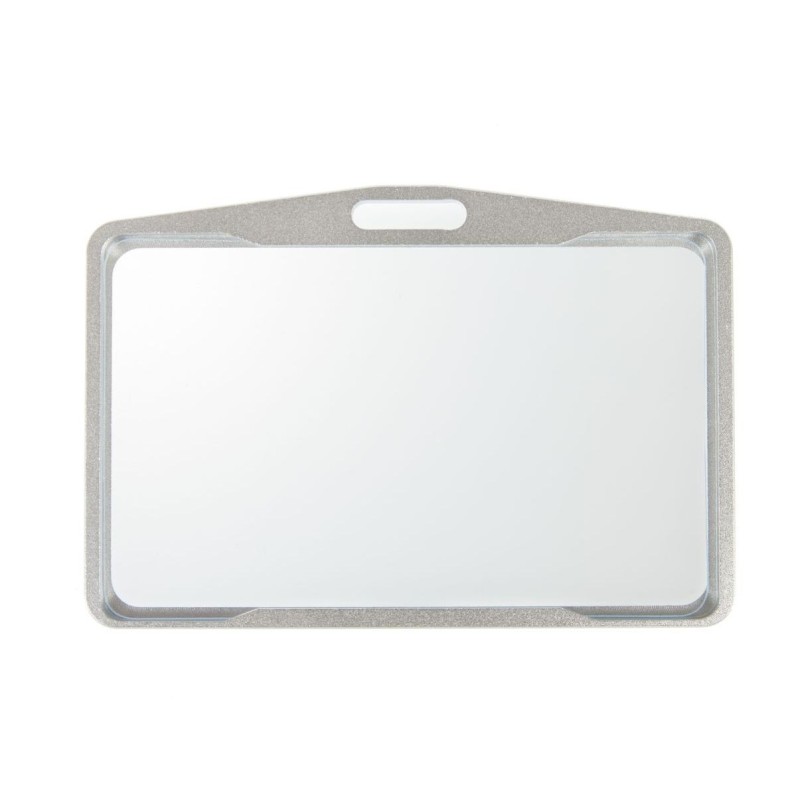 Porte-badge métallisé argenté (lot de 50)