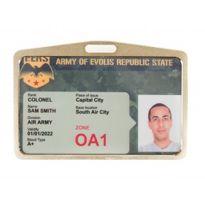 Porte-badge métallisé cuivré (lot de 50)