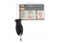 Lockable or definitively lockable ID holder IDS76+