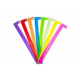 Bracelets événementiels plastique vinyle Type L - Brillant