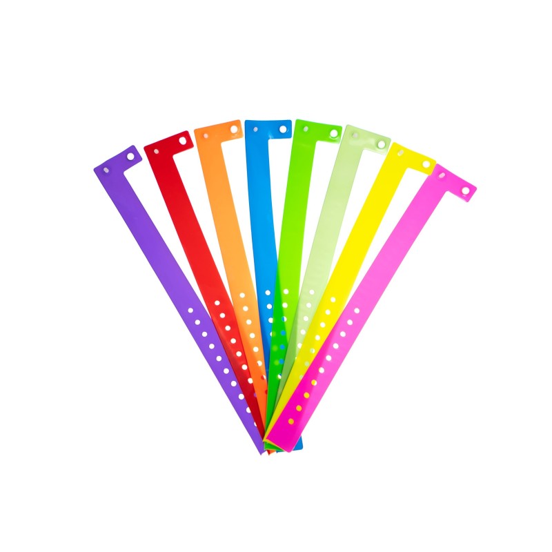Bracelets événementiels plastique vinyle Type L - Brillant