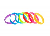 Silicone wristbands - without marking - child size (pack of 100)