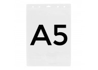 Porte badge A5 transparent souple