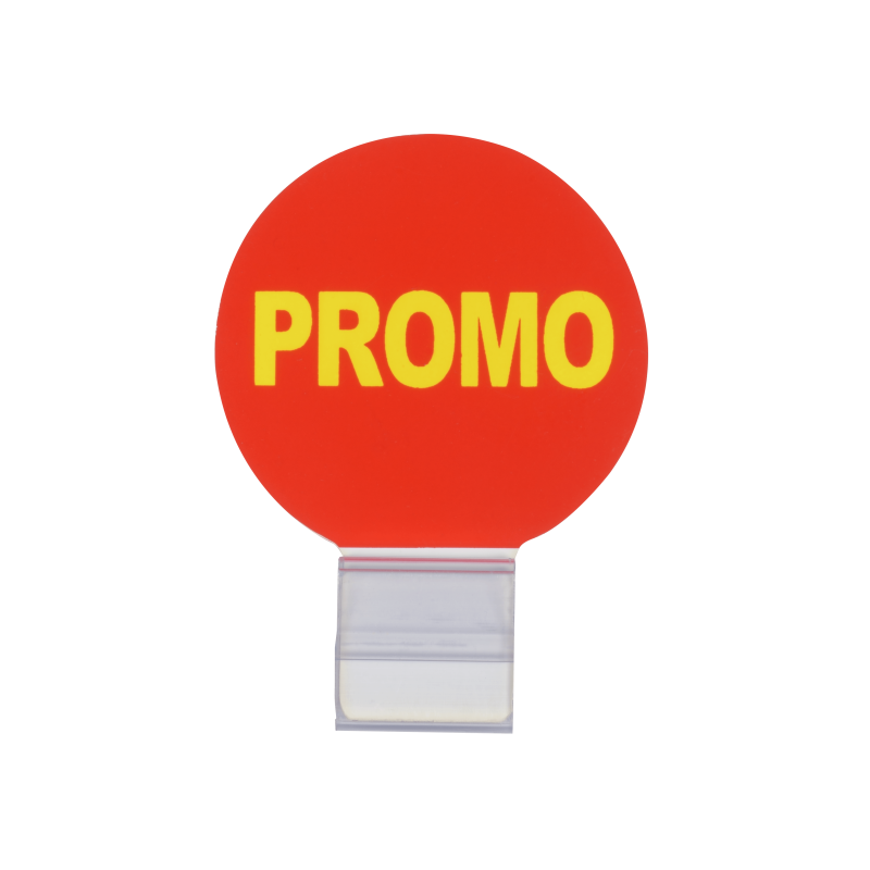Macaron promo + support de fixation (lot de 25)