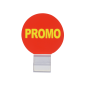 Macaron promo + support de fixation (lot de 25)