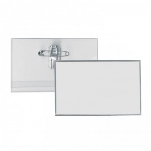 Conference badge with large pin - ready-to-use |Sogedex