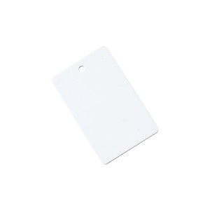 Pack of 500 white PVC printable cards - 5 mm punch