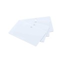 Lot de 500 cartes à imprimer PVC Blanche perforation 5 mm