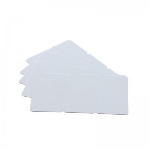 Lot de 100 tricartes à imprimer sécables PVC blanches