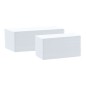 Lot de 500 cartes à imprimer PVC blanches - 120 x 50 mm