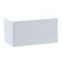 Lot de 100 cartes longues à imprimer PVC blanches - 120 x 50 mm