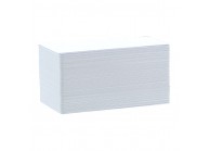 Lot de 100 cartes longues à imprimer PVC blanches - 120 x 50 mm