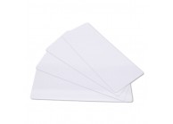 Lot de 100 cartes longues à imprimer PVC blanches - 120 x 50 mm
