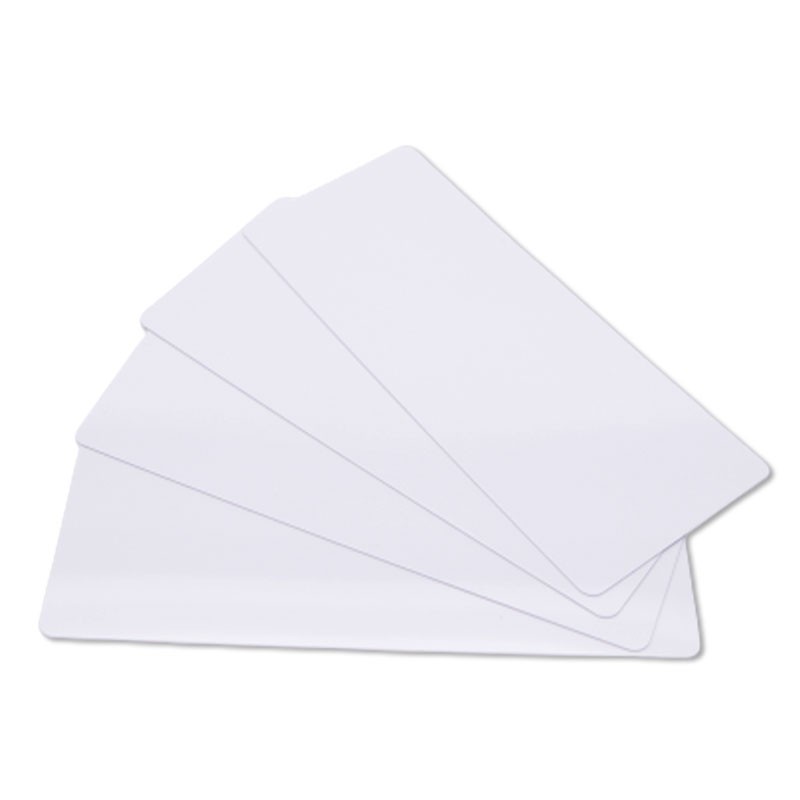 Lot de 500 cartes à imprimer PVC blanches - 120 x 50 mm