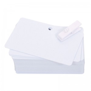 Pack of 500 white PVC printable cards - 5 mm punch