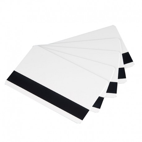 Lot de 500 cartes à imprimer PVC Blanches avec piste magnétique HICO