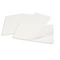 Set mit 100 PVC-Karten, weiß – 1 Klebeseite